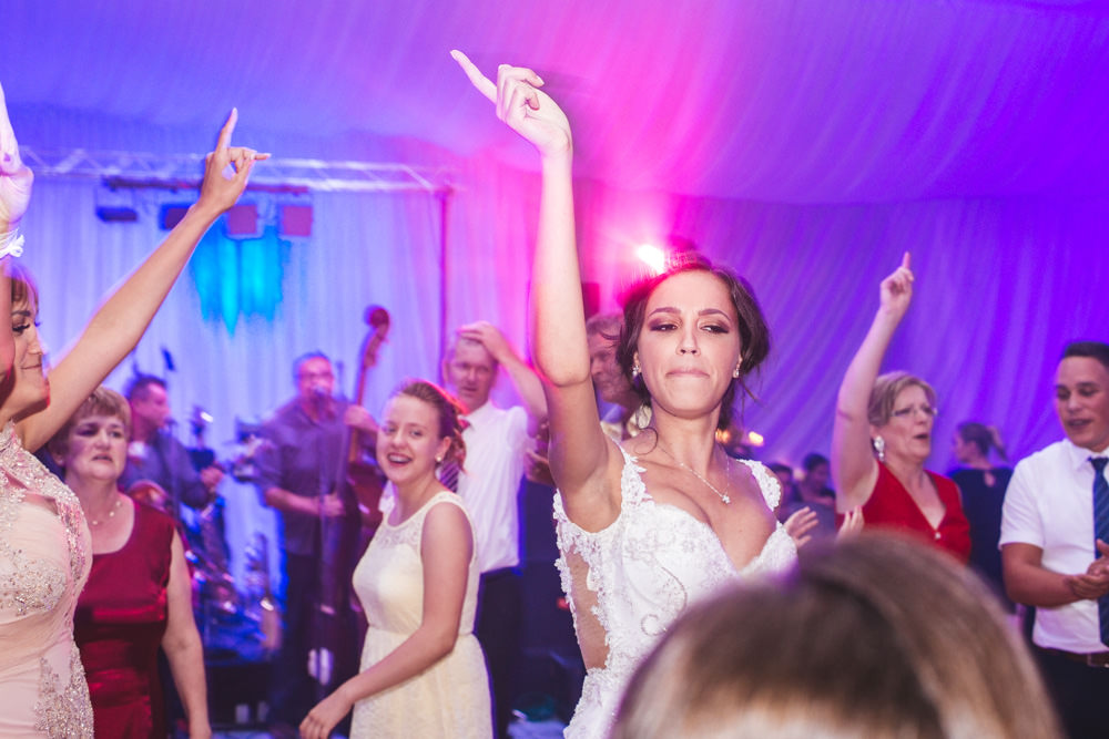 bride on a dance floor
